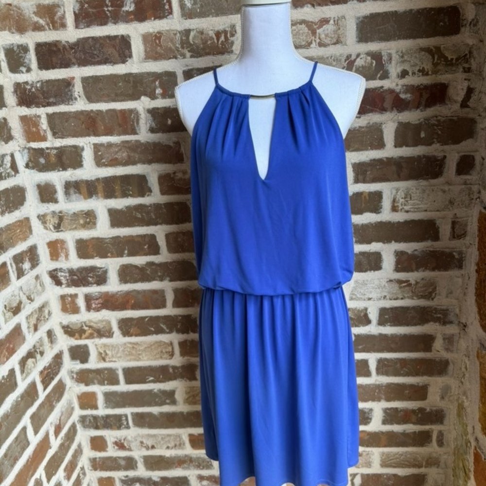 Periwinkle WHBM Large Halter Dress